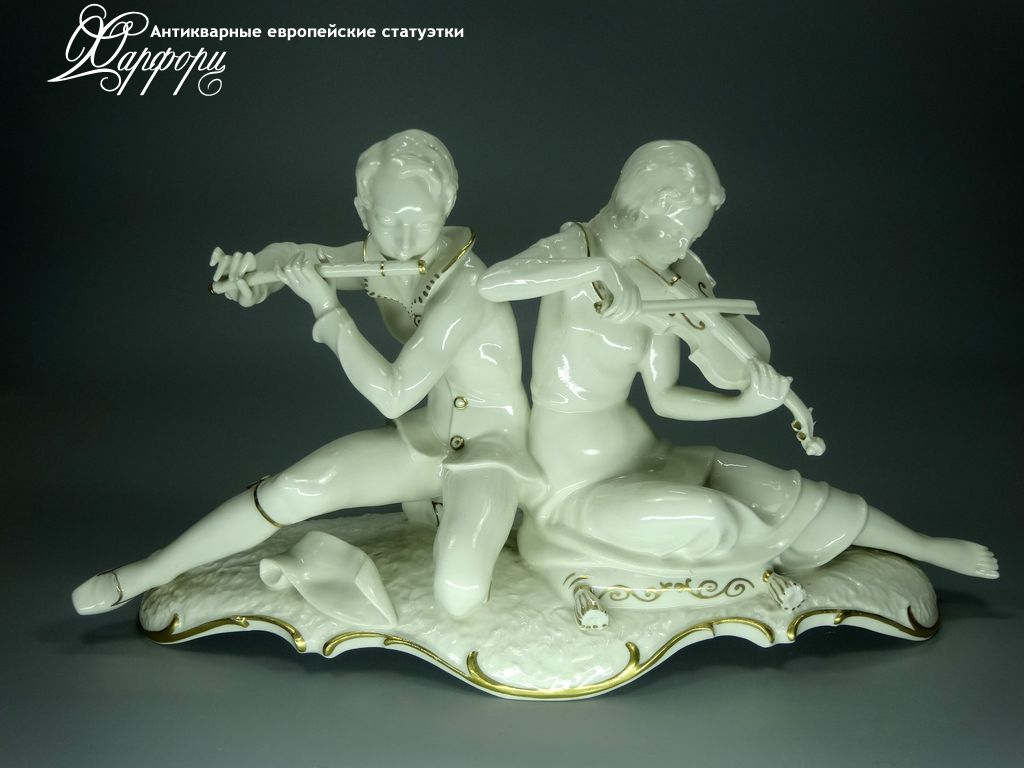 Купить фарфоровые статуэтки Hutschenreuther, Музыкальный дуэт, Германия